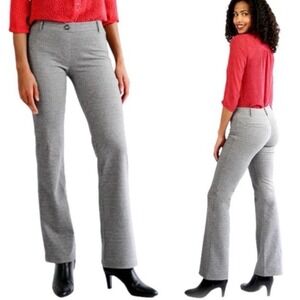 Betabrand Dress Pant Yoga Pants Blue Heather‎ Straight Leg Petite Small